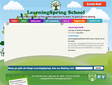 Tablet Screenshot of learningspring.org